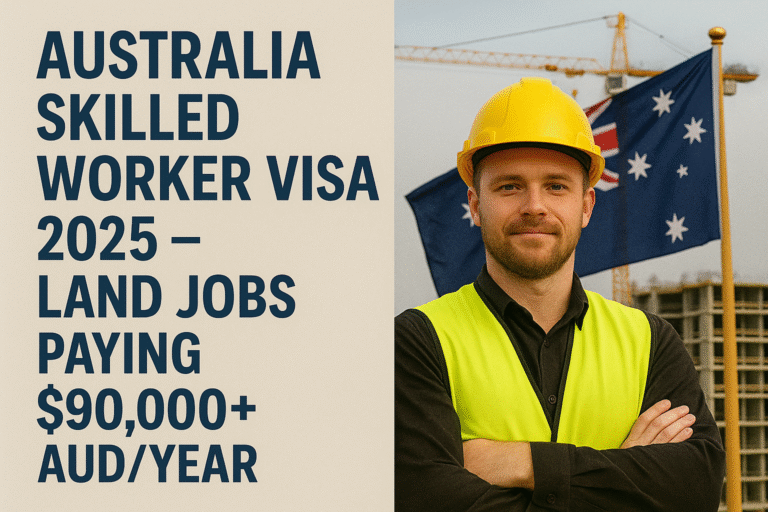 Australia Skilled Worker Visa 2025 – Land Jobs Paying $90,000+ AUD/Year