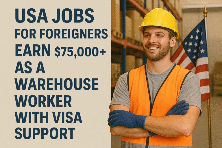 USA Jobs for Foreigners – Earn $75,000+ as a Warehouse Worker with Visa Support