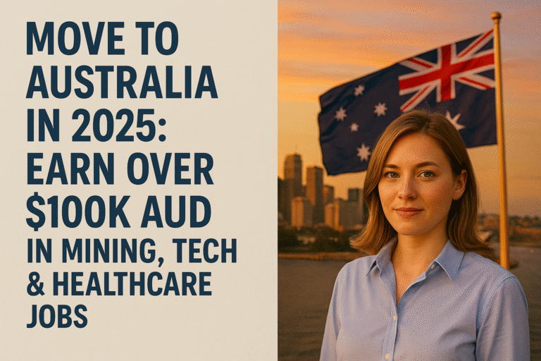 Move to Australia in 2025: Earn Over $100K AUD in Mining, Tech & Healthcare Jobs